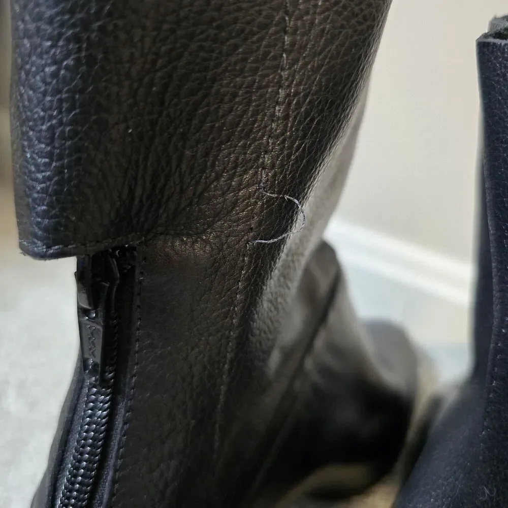 Atelje‎ 71 Madison Black Pebbled Leather Boots 4